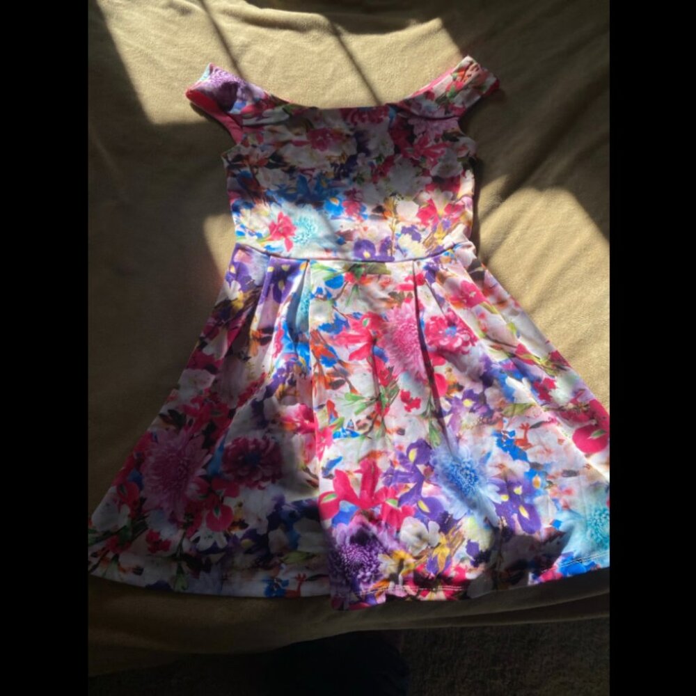 Floral Fir And Flare Dress